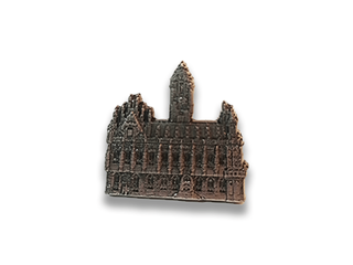 3D gegoten pin kathedraal